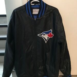 Rare Black Carl Banks G111 Toronto BlueJays zip jacket